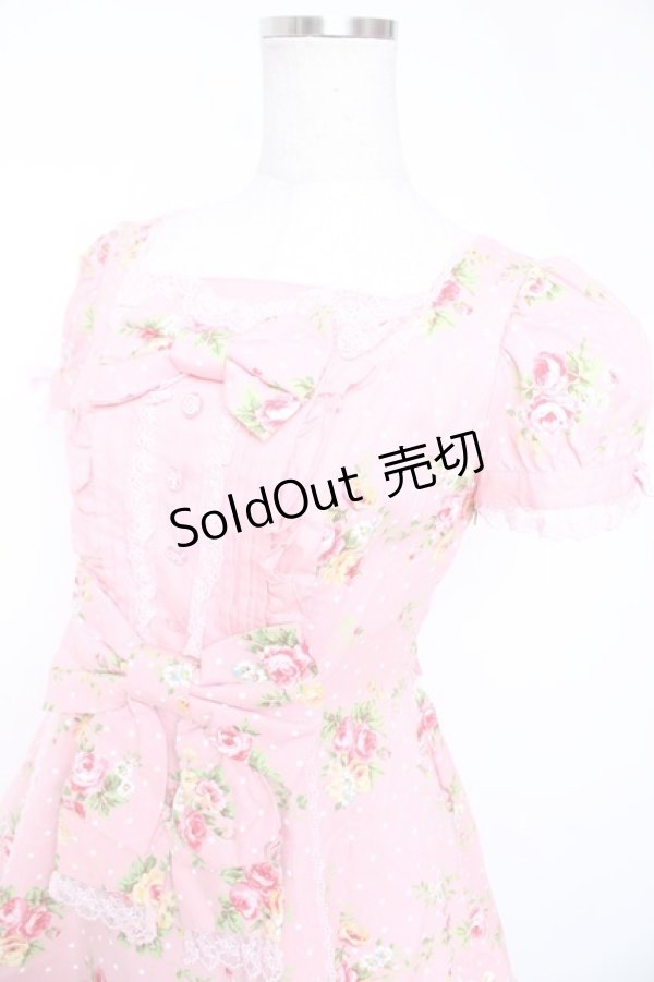 画像3: Angelic Pretty / ローズアフタヌーンワンピース  ピンク Y-25-12-28-030-AP-OP-SZ-ZY (3)