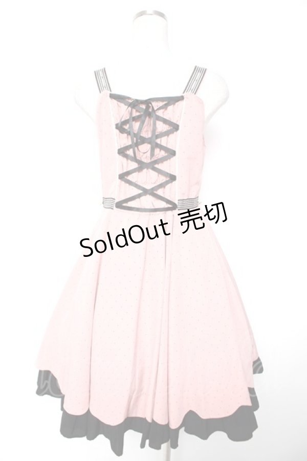 画像2: BABY, THE STARS SHINE BRIGHT / Petits Poisジャンパースカート  ピンク Y-25-12-28-001-BA-OP-SZ-ZY (2)