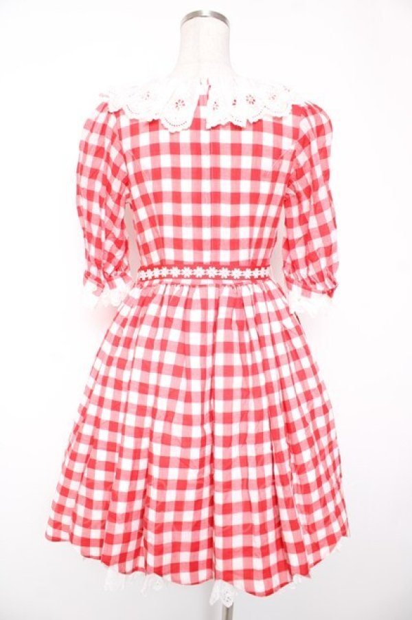 画像2: Angelic Pretty / Picnicワンピース  赤ｘ白 Y-25-12-28-032-AP-OP-AS-ZS (2)