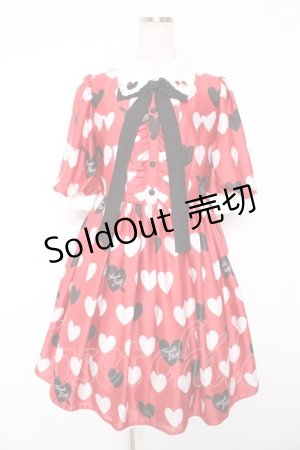 画像: Angelic Pretty / Dolly Heartワンピース  赤 Y-25-12-28-033-AP-OP-SZ-ZS