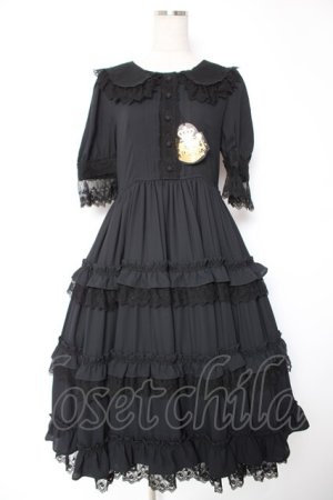 画像: ALICE and the PIRATES / Historiaロングティアードワンピース  黒 Y-25-12-28-036-PA-OP-SA-ZY