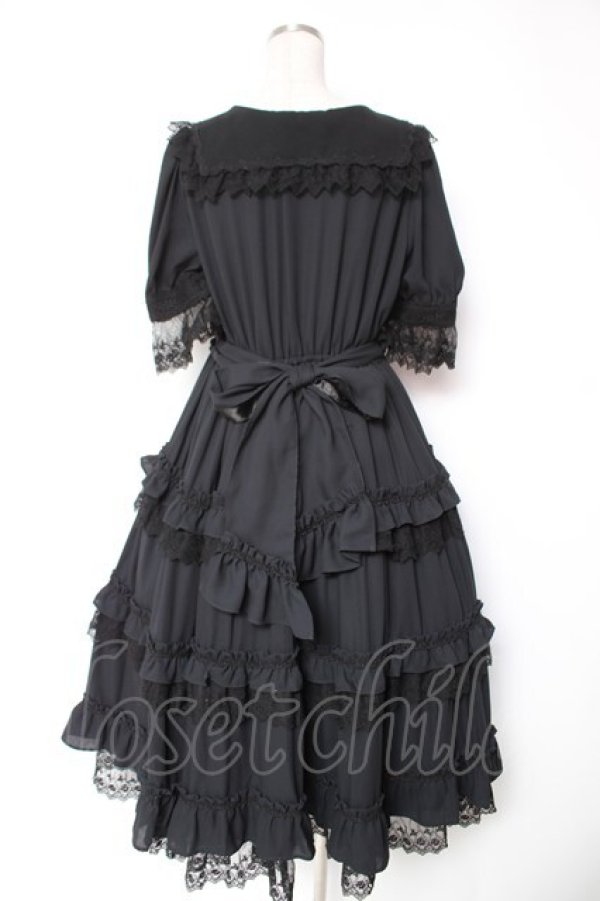 ALICE and the PIRATES / Historiaロングティアードワンピース 黒 Y-25