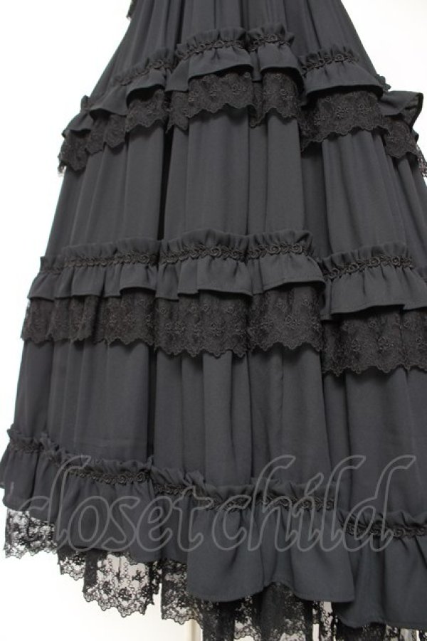 ALICE and the PIRATES / Historiaロングティアードワンピース 黒 Y-25