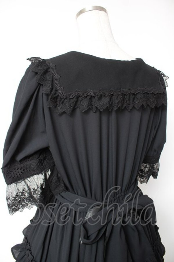 ALICE and the PIRATES / Historiaロングティアードワンピース 黒 Y-25