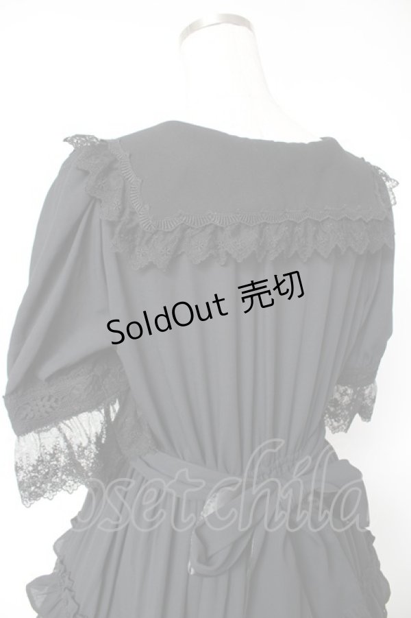 画像5: ALICE and the PIRATES / Historiaロングティアードワンピース  黒 Y-25-12-28-036-PA-OP-SA-ZY (5)