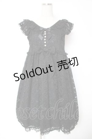 画像: Angelic Pretty / Sweet Dollyジャンパースカート  黒 Y-25-12-28-037-AP-OP-SZ-ZS