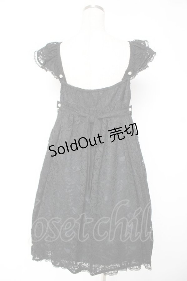 画像2: Angelic Pretty / Sweet Dollyジャンパースカート  黒 Y-25-12-28-037-AP-OP-SZ-ZS (2)