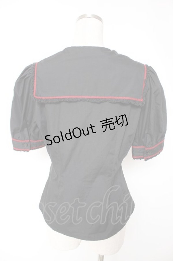 画像2: ALICE and the PIRATES / ラブヴォヤージュブラウス  クロ Y-25-12-28-039-PA-BL-SZ-ZY (2)