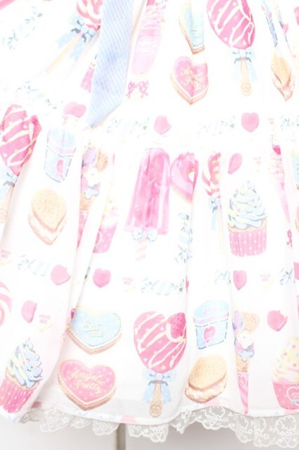 画像4: Angelic Pretty / Sugar Candy Shopジャンパースカート  白 Y-25-12-28-005-AP-OP-SZ-ZY (4)