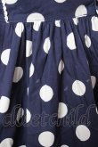 画像5: Angelic Pretty / ポルカドットジャンパースカート  紺 Y-25-12-28-006-AP-OP-SZ-ZY (5)
