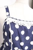 画像8: Angelic Pretty / ポルカドットジャンパースカート  紺 Y-25-12-28-006-AP-OP-SZ-ZY (8)