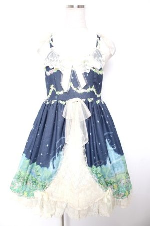 画像: BABY, THE STARS SHINE BRIGHT / Fairy Topialium 〜Trifolium 仕立ての約束の森〜Repensジャンパースカート  紺 Y-25-12-28-007-BA-OP-SZ-ZY