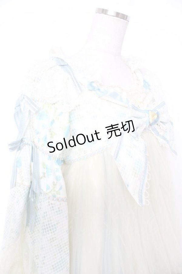 画像6: BABY, THE STARS SHINE BRIGHT / Ver Placidum Mille fleurワンピースドレス【完全受注予約商品】  サックス Y-25-12-28-008-BA-OP-SA-ZY (6)