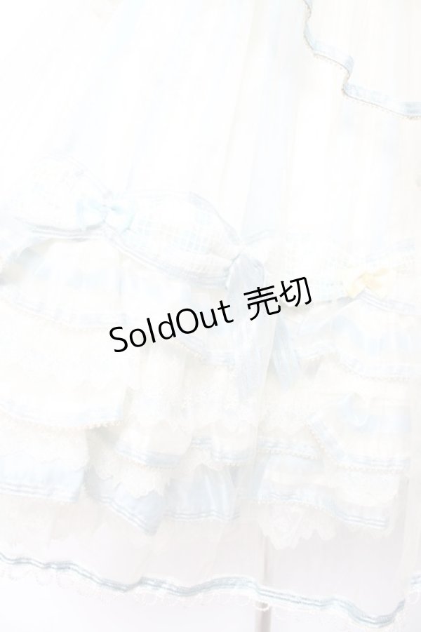 画像7: BABY, THE STARS SHINE BRIGHT / Ver Placidum Mille fleurワンピースドレス【完全受注予約商品】  サックス Y-25-12-28-008-BA-OP-SA-ZY (7)