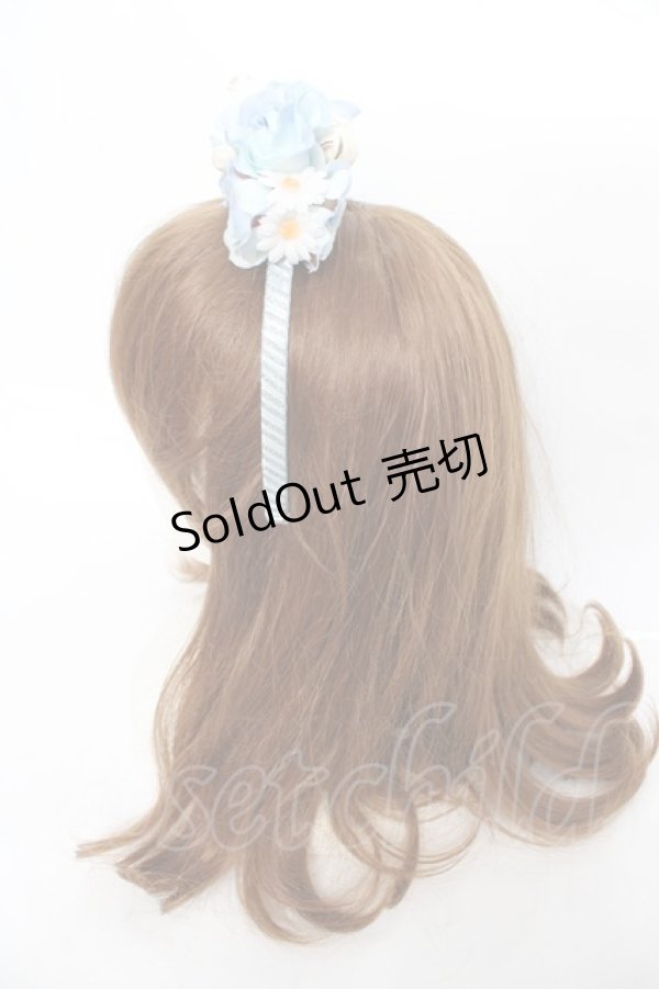 画像17: BABY, THE STARS SHINE BRIGHT / Ver Placidum Mille fleurワンピースドレス【完全受注予約商品】  サックス Y-25-12-28-008-BA-OP-SA-ZY (17)