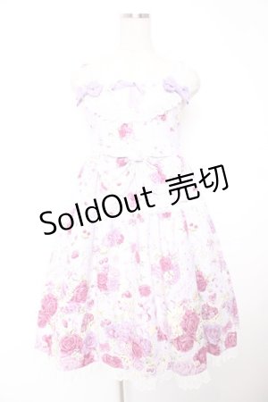 画像: BABY, THE STARS SHINE BRIGHT / スローモーションブーケ〜あの日の私の想い〜柄ジャンパースカート  ラベンダー Y-25-12-28-009-BA-OP-SA-ZY