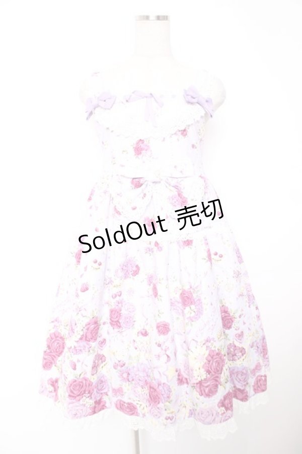 画像1: BABY, THE STARS SHINE BRIGHT / スローモーションブーケ〜あの日の私の想い〜柄ジャンパースカート  ラベンダー Y-25-12-28-009-BA-OP-SA-ZY (1)