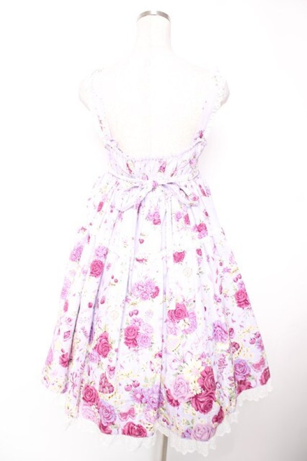 画像2: BABY, THE STARS SHINE BRIGHT / スローモーションブーケ〜あの日の私の想い〜柄ジャンパースカート  ラベンダー Y-25-12-28-009-BA-OP-SA-ZY (2)