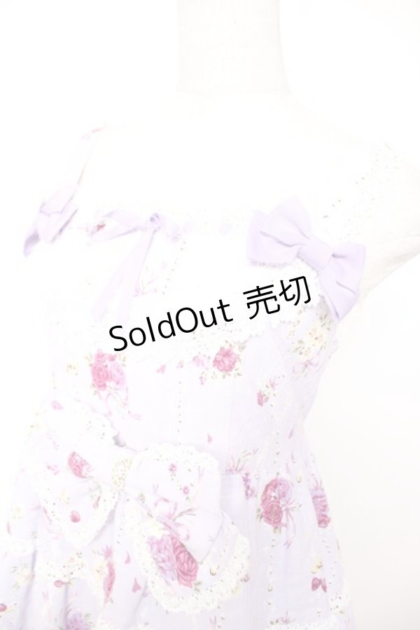 画像3: BABY, THE STARS SHINE BRIGHT / スローモーションブーケ〜あの日の私の想い〜柄ジャンパースカート  ラベンダー Y-25-12-28-009-BA-OP-SA-ZY (3)