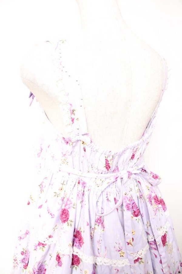 画像5: BABY, THE STARS SHINE BRIGHT / スローモーションブーケ〜あの日の私の想い〜柄ジャンパースカート  ラベンダー Y-25-12-28-009-BA-OP-SA-ZY (5)