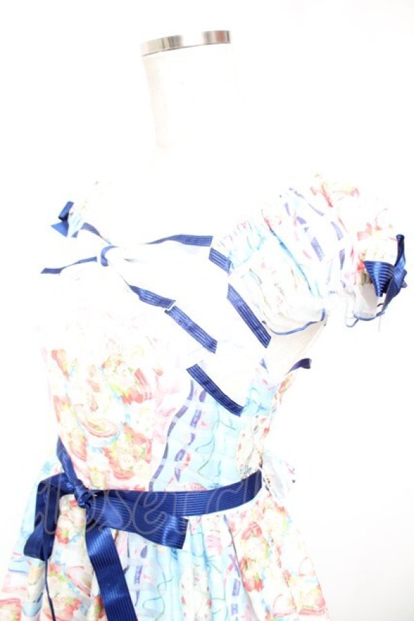 画像3: BABY, THE STARS SHINE BRIGHT / Ruban le Lien a la modeミニ袖ジャンパースカート  ピンクｘサックス Y-25-12-28-011-BA-OP-AS-ZY (3)