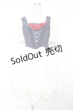 画像: BABY, THE STARS SHINE BRIGHT / Claudia，The Fairy Tale Princessワンピースセット  オフｘ紺 Y-25-12-28-012-BA-OP-AS-ZY