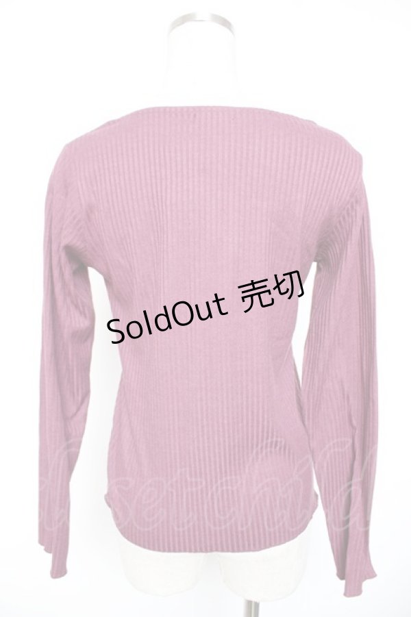 画像2: axes femme / お花カットワークプルオーバー  ピンク Y-26-01-01-046-AX-TO-SZ-ZI (2)