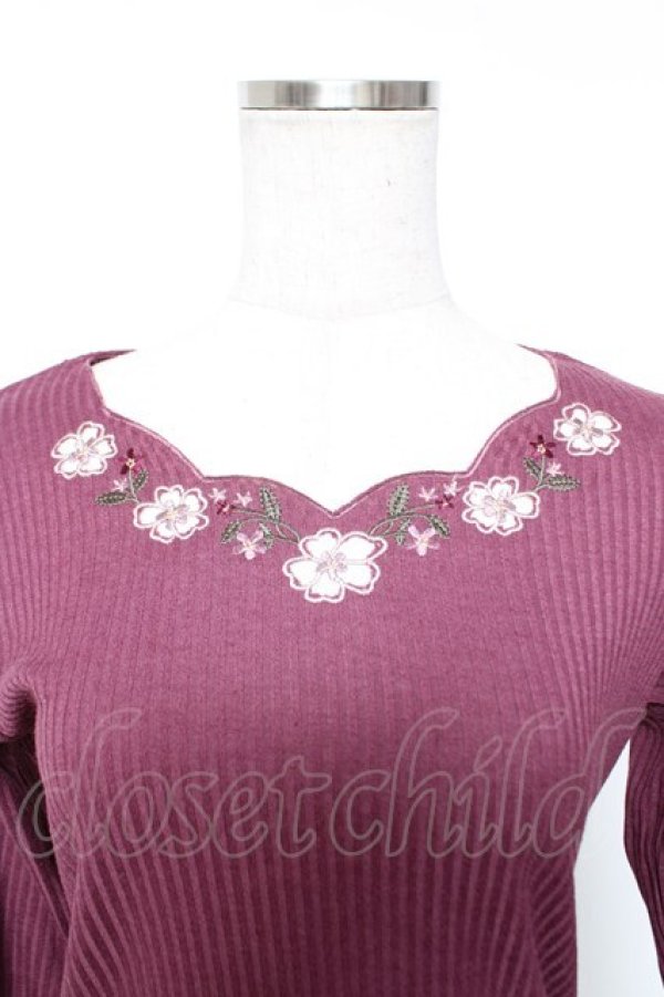 画像3: axes femme / お花カットワークプルオーバー  ピンク Y-26-01-01-046-AX-TO-SZ-ZY (3)