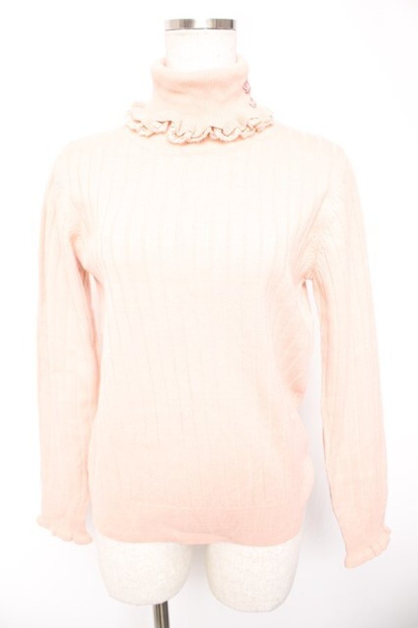 画像1: axes femme / ニットトップス M ピンク Y-26-01-01-049-AX-TO-SZ-ZY (1)