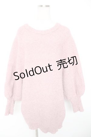 画像: axes femme / 2wayメランジニット F ピンク Y-26-01-01-050-AX-TO-SZ-ZY