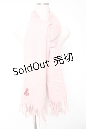 画像: m petit by misako / NINA'Sコラボマフラー  ピンク Y-26-01-01-007-LO-ZA-SZ-ZY