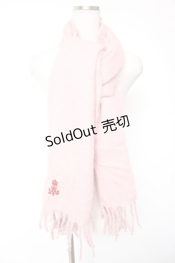 画像1: m petit by misako / NINA'Sコラボマフラー  ピンク Y-26-01-01-007-LO-ZA-SZ-ZY (1)