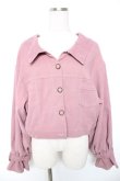 画像1: axes femme POETIQUE / バックレースアップジャケット Ｍ ピンク Y-26-01-01-052-AX-JA-SZ-ZY (1)