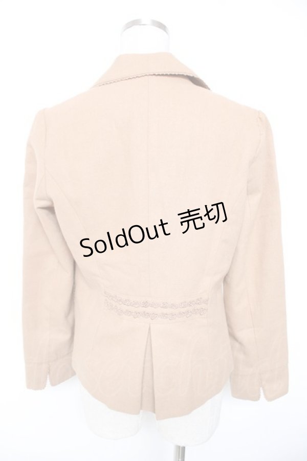 画像2: axes femme / ゴブランベストレイヤードジャケット  ベージュ Y-26-01-01-056-AX-JA-SZ-ZI (2)