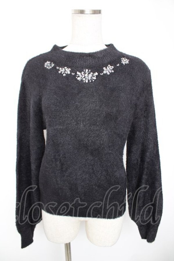 画像1: axes femme / スノービジューニット F 黒 Y-26-01-01-061-AX-TO-SZ-ZY (1)