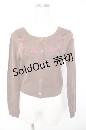 画像: axes femme POETIQUE / 不思議の国のアリス/カーディガン  ブラウン Y-26-01-01-069-AX-TO-SZ-ZI