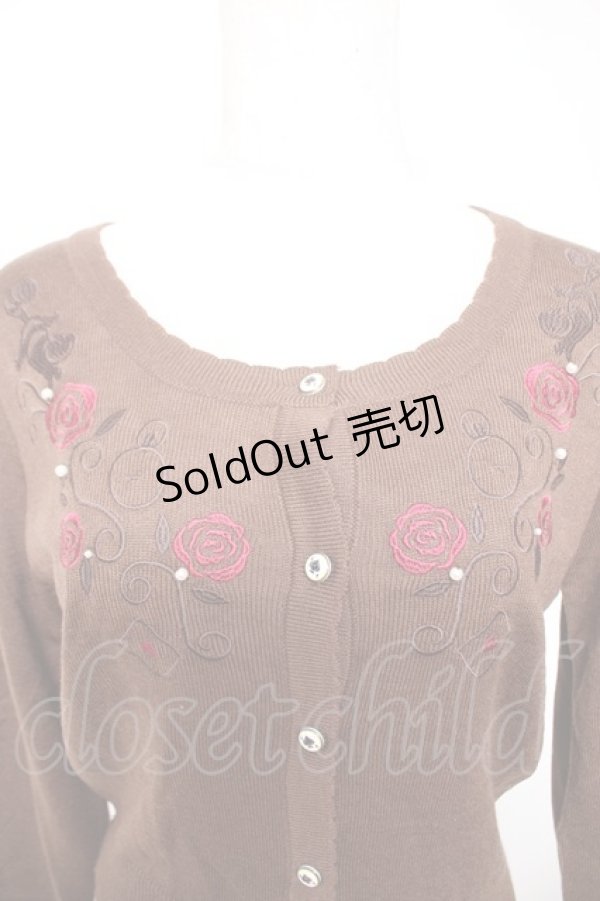 画像3: axes femme POETIQUE / 不思議の国のアリス/カーディガン  ブラウン Y-26-01-01-069-AX-TO-SZ-ZI (3)