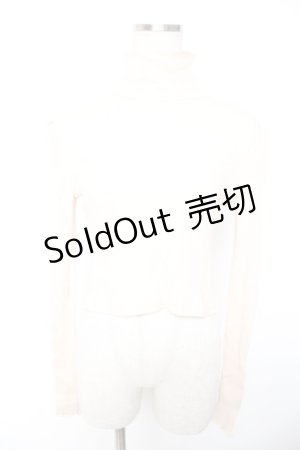 画像: Swankiss / ハイネックリブニットソー F ベージュ Y-26-01-01-079-CA-TO-SZ-ZY