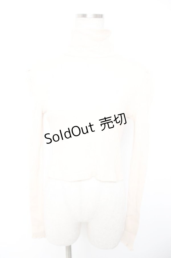 画像1: Swankiss / ハイネックリブニットソー F ベージュ Y-26-01-01-079-CA-TO-SZ-ZY (1)