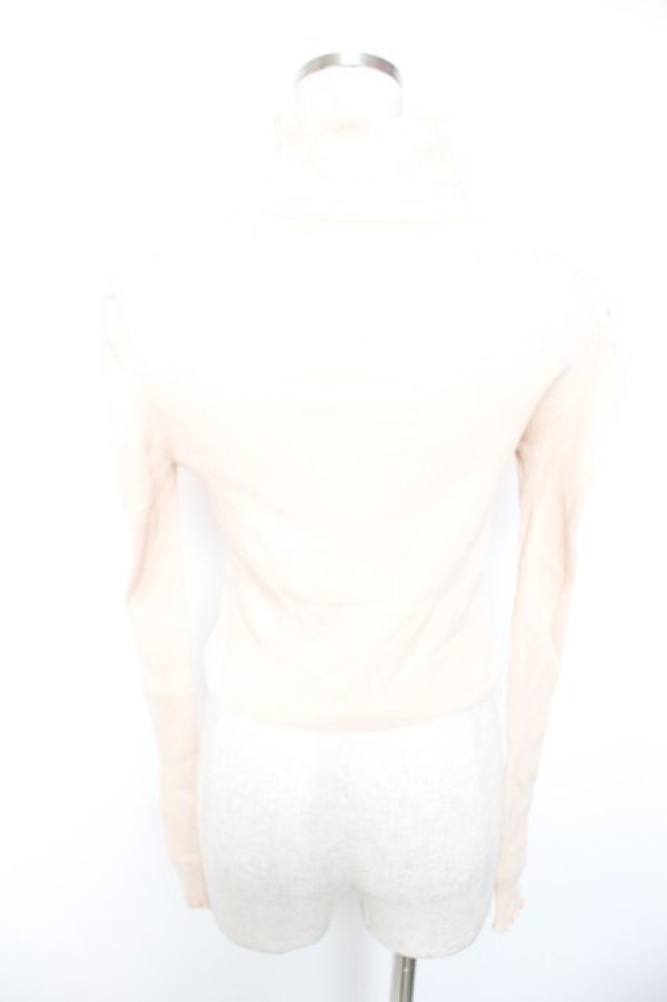 画像2: Swankiss / ハイネックリブニットソー F ベージュ Y-26-01-01-079-CA-TO-SZ-ZY (2)