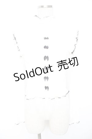 画像: Swankiss / リボン付リブニットソー F 白 Y-26-01-01-080-CA-TO-SZ-ZY