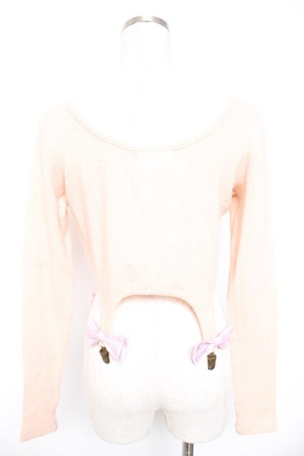 画像2: Swankiss / ガーター付きニットトップス F ピンク Y-26-01-01-081-CA-TO-SZ-ZY (2)