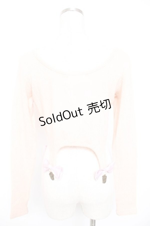 画像2: Swankiss / ガーター付きニットトップス F ピンク Y-26-01-01-081-CA-TO-SZ-ZY (2)