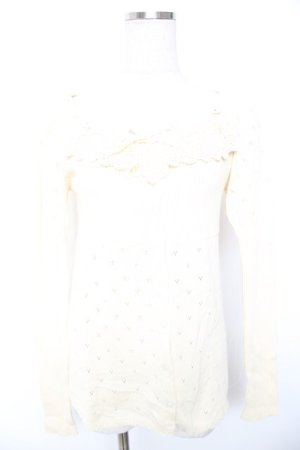 画像: Emily Temple cute / ニット切替カーディガン M アイボリー Y-26-01-01-083-ET-TO-SZ-ZY