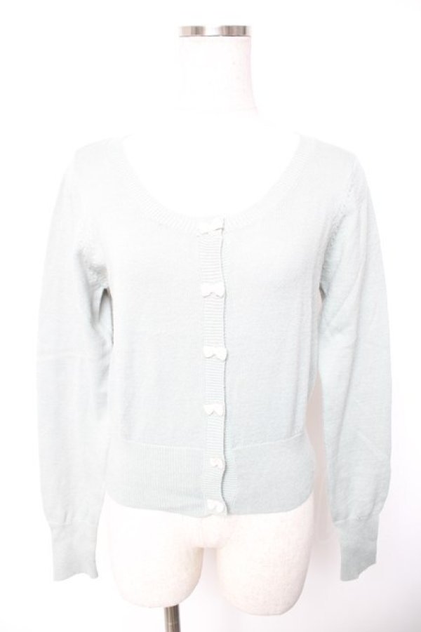 画像1: F i.n.t / リボンカーディガン F ミント Y-26-01-01-088-CA-TO-SZ-ZY (1)