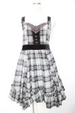 画像1: axes femme / チェック柄ワンピース M グレー Y-26-01-01-094-AX-OP-SZ-ZY (1)