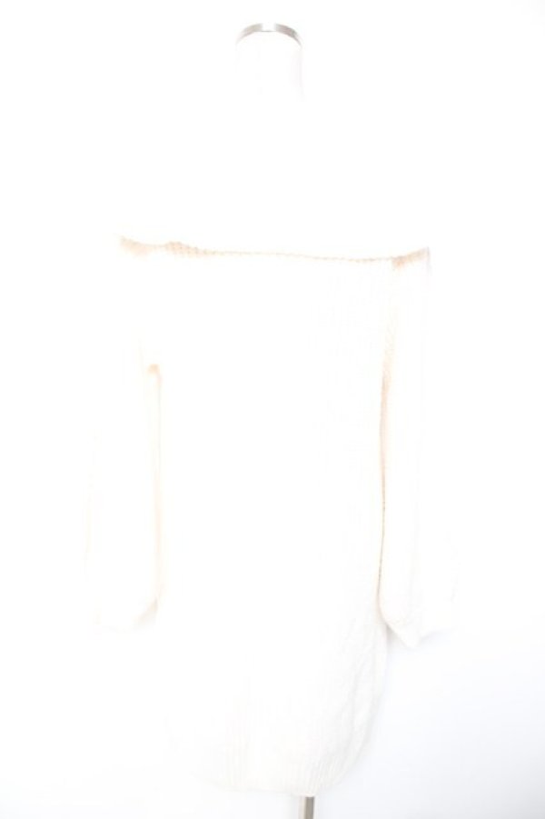 画像2: axes femme / W編み上げニットチュニック M オフ Y-26-01-01-095-AX-OP-SZ-ZY (2)