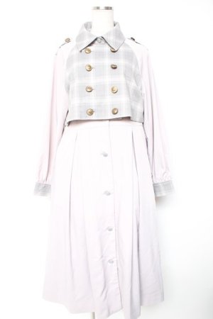 画像: axes femme POETIQUE / 2WAYバイカラーコート M ラベンダー Y-26-01-01-098-AX-CO-SZ-ZY