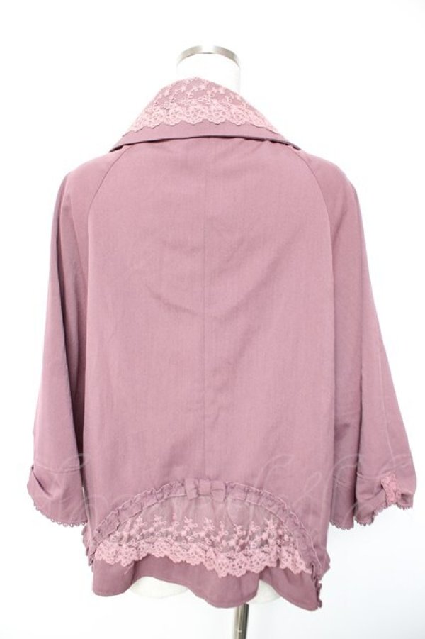 画像2: axes femme / ポンチョ風ジャケット M パープル Y-26-01-01-101-AX-JA-SZ-ZY (2)