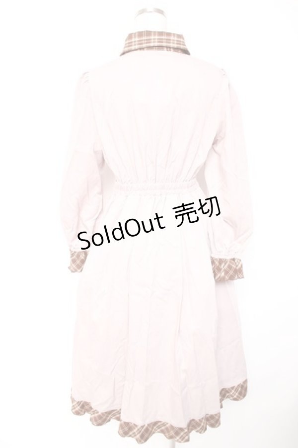 画像2: axes femme / デリスショコラシャツワンピース  ベージュ Y-26-01-01-104-AX-OP-SZ-ZS (2)